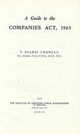 A Guide to the Companies Act, 1963