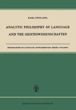 Load image into Gallery viewer, Analytic Philosophy of Language and the Geisteswissenschaften (Foundations of Language Supplementary Series)