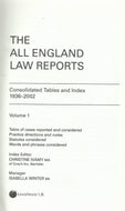 All England Law Reports Consolidated Index 1936-2002