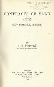 Contracts of Sale C.I.F. (Cost, Insurance, Freight) - CIF