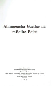 Ainmneacha Gaeilge Na Mbailte Poist