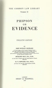 Law of Evidence: 1st supplement (Common Law Library)
