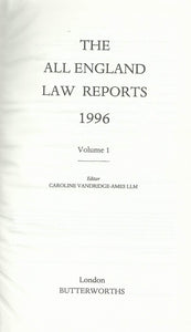 All England Law Reports 1996: Vol 1