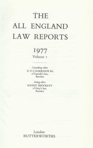 The All England Law Reports 1977: Volume 1