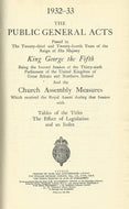 1932-33 The Public General Acts