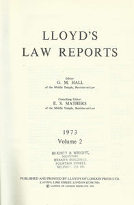 "Lloyd's Law Reports" 1973,v.2