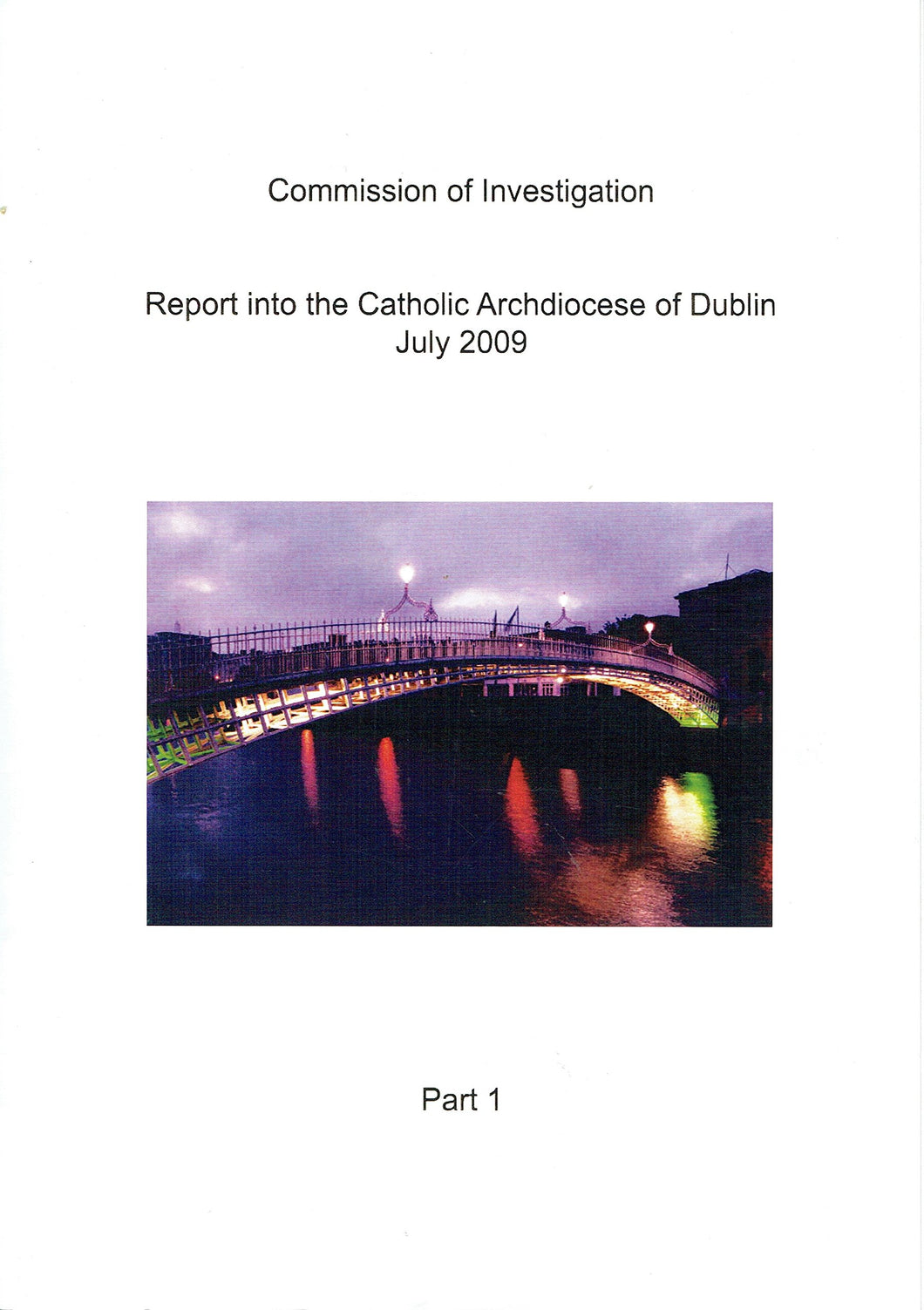 Report into the Catholic Archdiocese of Dublin, July 2009