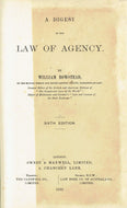 A Digest of the Law of Agency