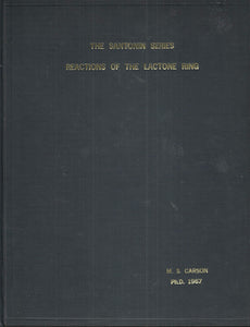 The Santonin Series: Reactions of the Lactone Ring