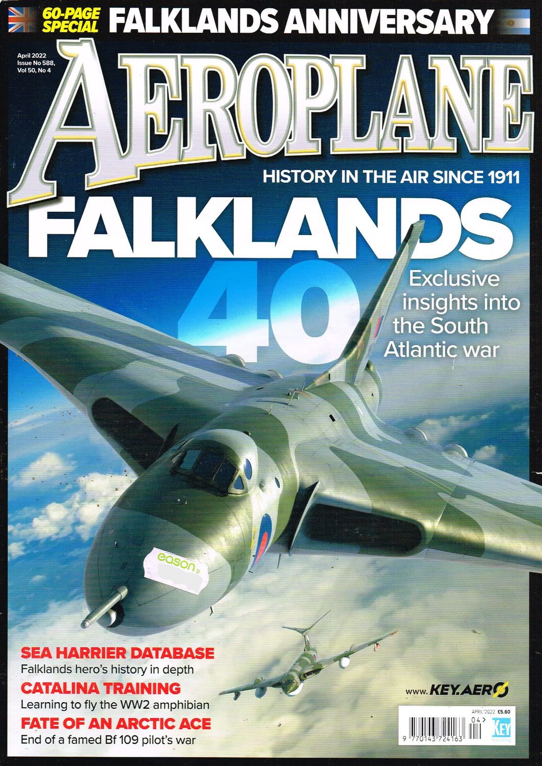 Aeroplane magazine, April 2022, Issue No 588, Volume 50, No 4: Falklands 40