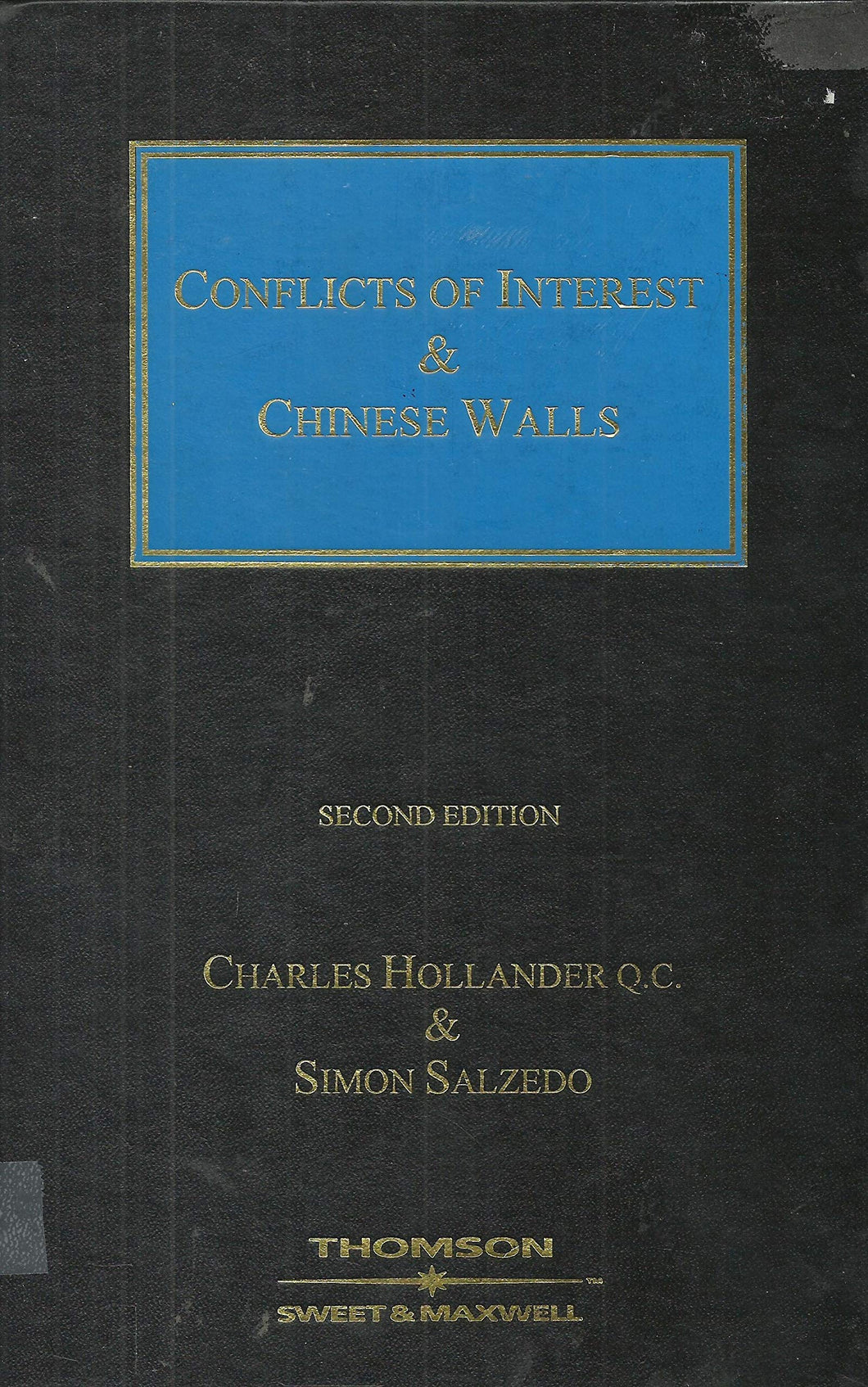 Conflicts of Interest and Chinese Walls