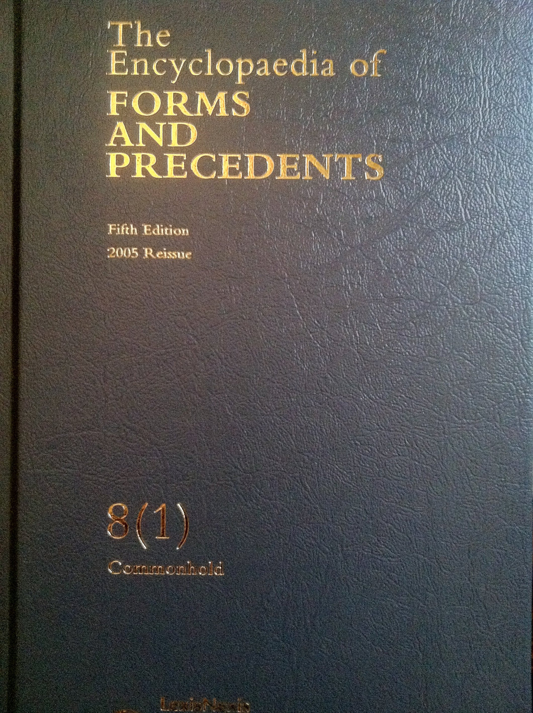 Encyclopaedia of Forms and Precedents: V 8. Pt 1.